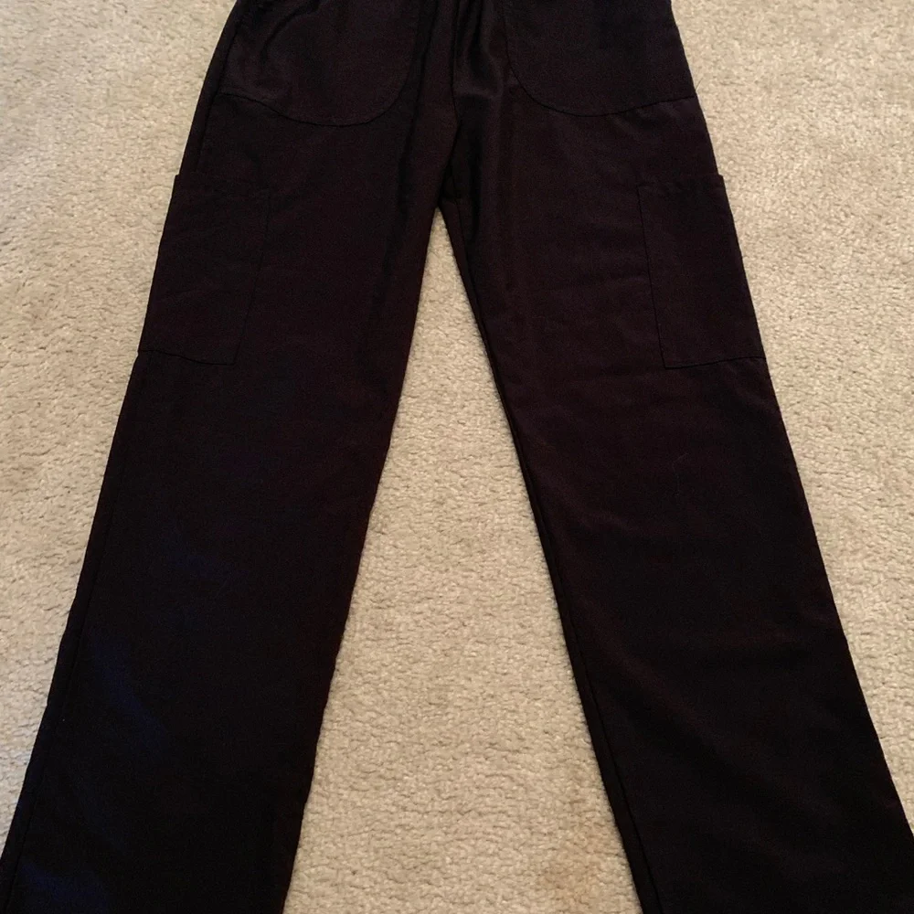 NWOT SCRUBAID BLACK SCRUB PANTS - Picture 2 of 3